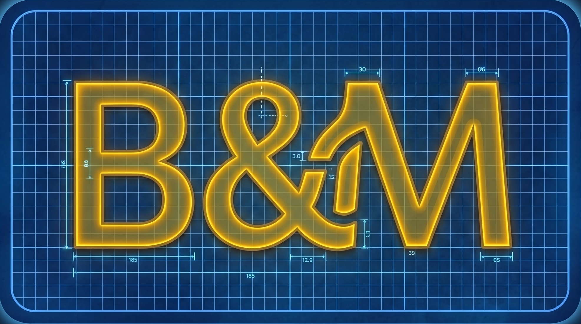B&M Blueprint Logo